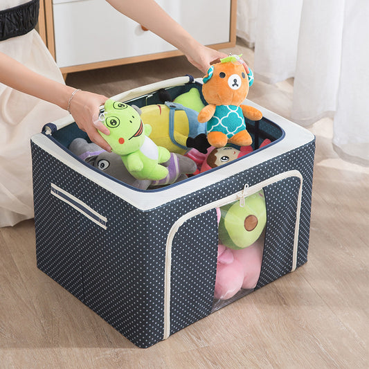 Grande boîte de rangement pliable en tissu Oxford